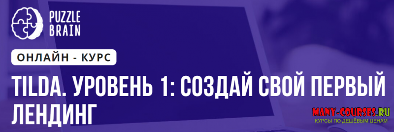 Ирина Артюхина / puzzlebrain - Tilda. Уровень 1: создай свой первый лендинг (2021)